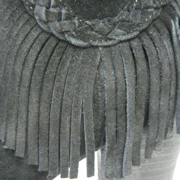 Sbicca Boots Black Fringed Heels Patience Womans - Picture 4 of 8